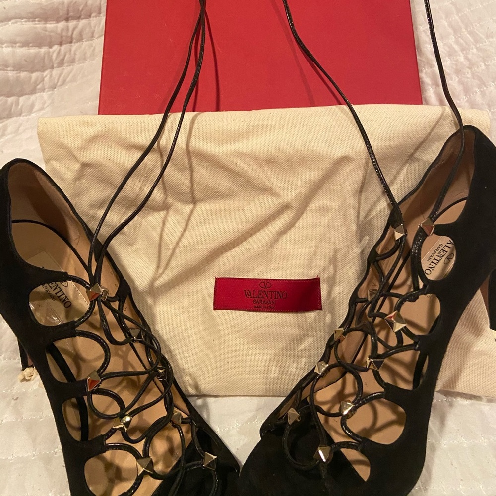 Valentino’s Pump Rockstud Gladiator Open Toe